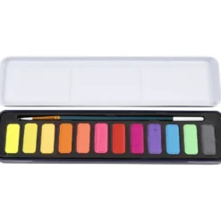 Akvarellpaket - Pastell, 12 färger