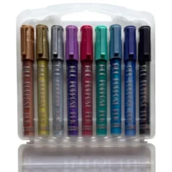 Allroundpennor - Metallic, 9 st.