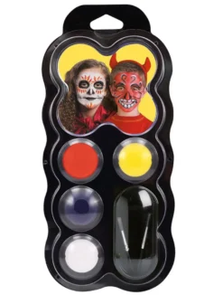 Ansiktsfärger - Halloween, palett med 4 färger