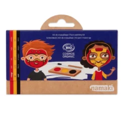 Ansiktsfärg med 3 färger - Ninja & superhjälte
