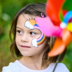 Ansiktsfärg med 6 färger - Rainbow