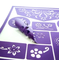 Ansiktsfärg stencil - Blomma