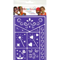 Ansiktsfärg stencil - Fe och prinsessa