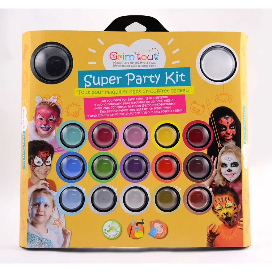 Ansiktsfärg - Super Party Kit