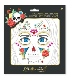 Ansiktsklistermärken - Sugar Skull