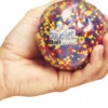 Antistressboll - transparent m. pärlor