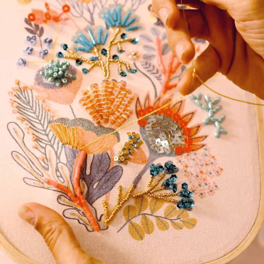 Atelier 58 – Pärlbroderi (blommor)