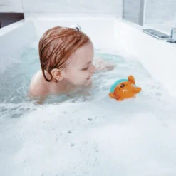 Badlek med uppdragning - Simmande Teddy