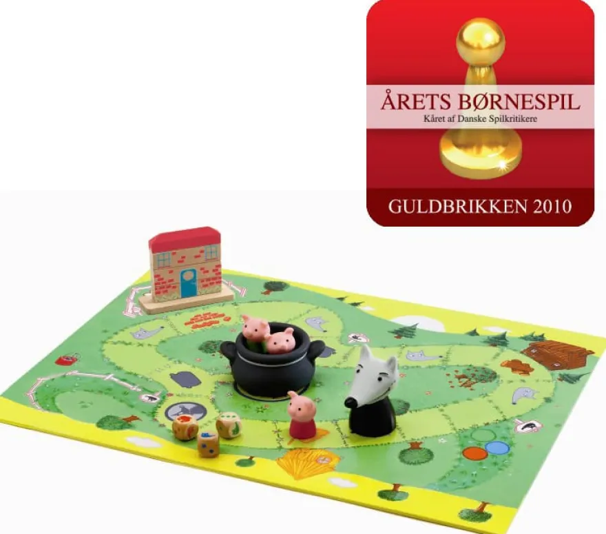 Barnspel - Woolfy och de 3 små grisarna