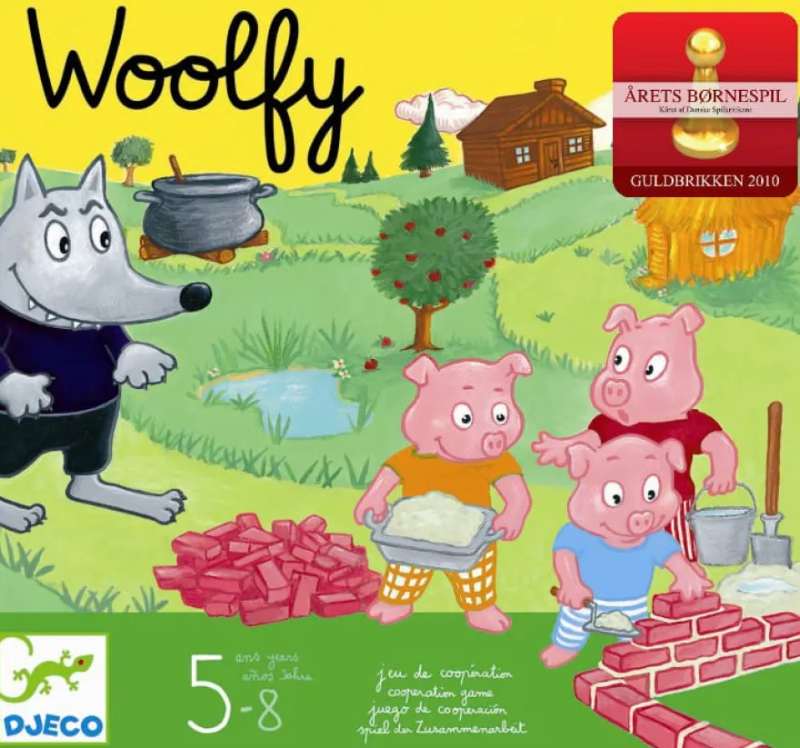 Barnspel - Woolfy och de 3 små grisarna