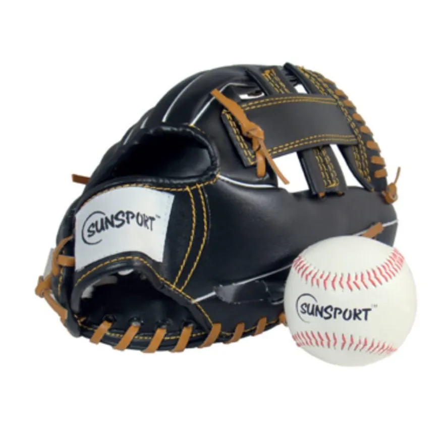 Baseballhandske & boll Ø7 cm