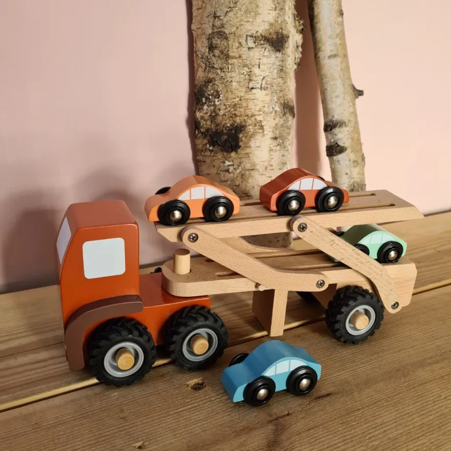 Biltransport med gummihjul