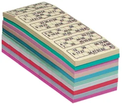 Bingobrickor, 10 block med 100 st. vardera