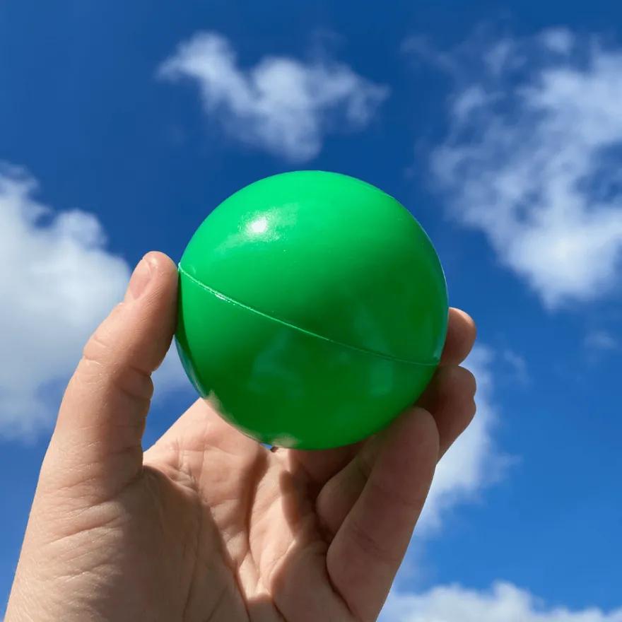 Bollhavsbollar Ø7 cm - Klargrön, 100 st.