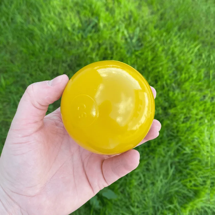 Bollhavsbollar Ø7 cm - Senapsgul, 100 st.