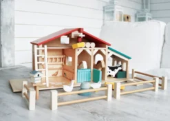 Bondgård med djur och tillbehör, 22 delar