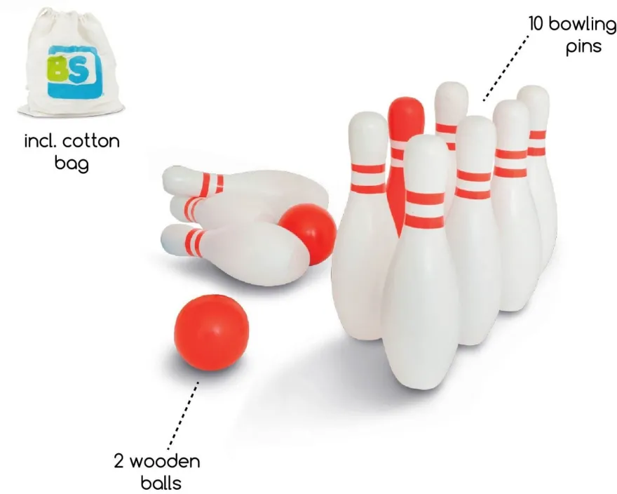 Bowlingspel - Björkträ