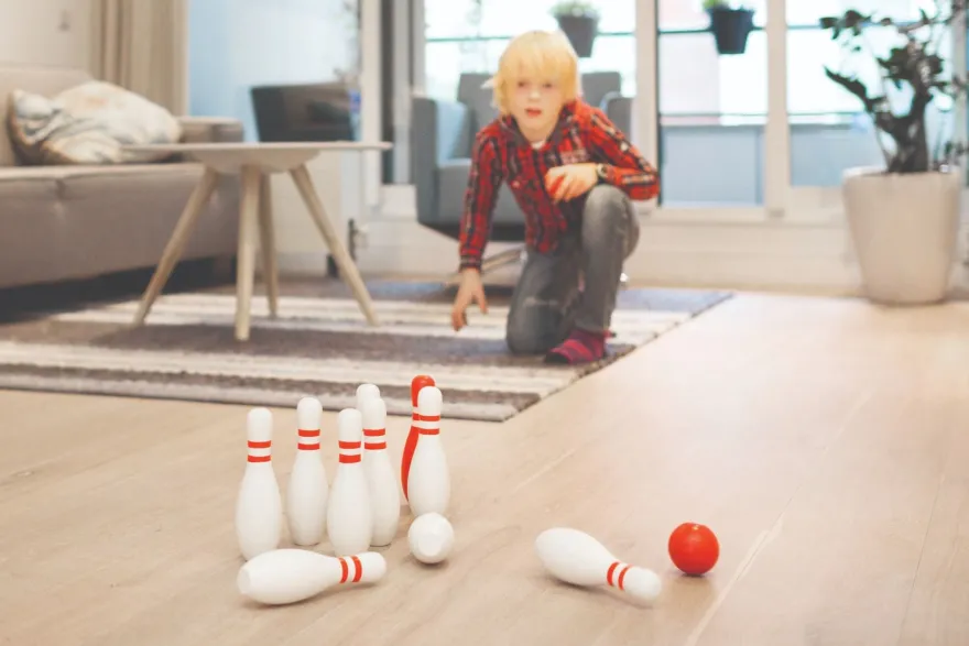 Bowlingspel - Björkträ