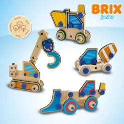BRIX junior – Arbetsfordon, 114 delar