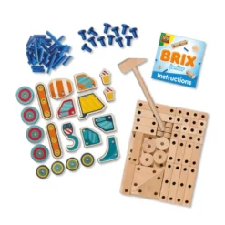BRIX junior – Arbetsfordon, 114 delar