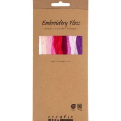 Broderigarn – Lila & rosa, 10 x 8 meter