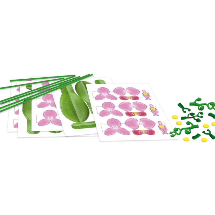 Bygg en blomma (papper) – Orkidé
