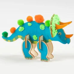 Bygg & måla – dinosaurier, 3 st.