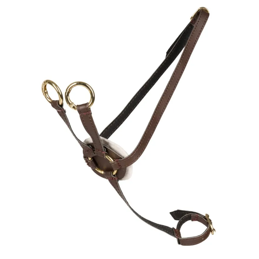 Cheval Roi-tillbehör - Martingal, Brun/guld