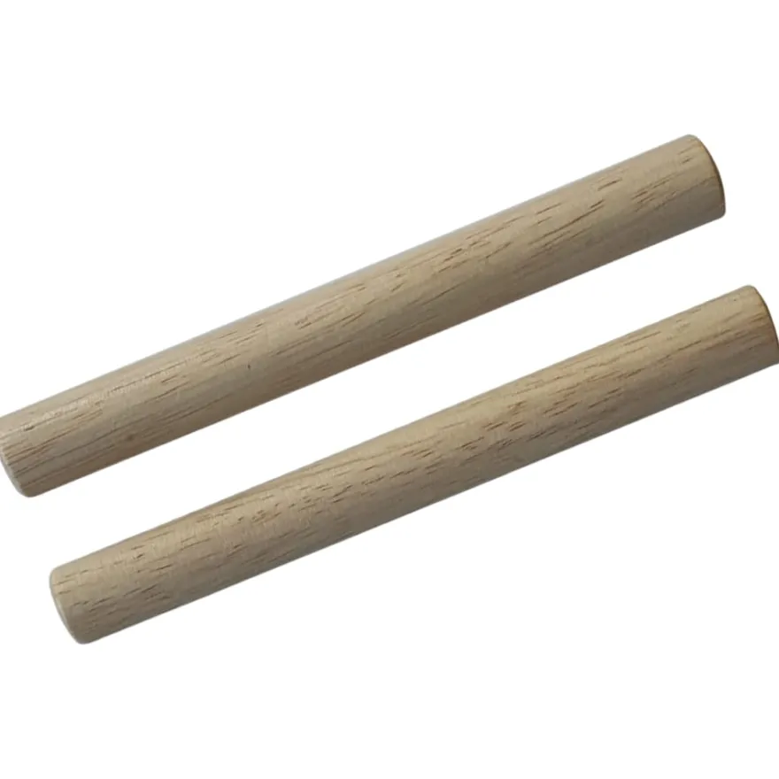 Claves av gummiträ, 2 st.