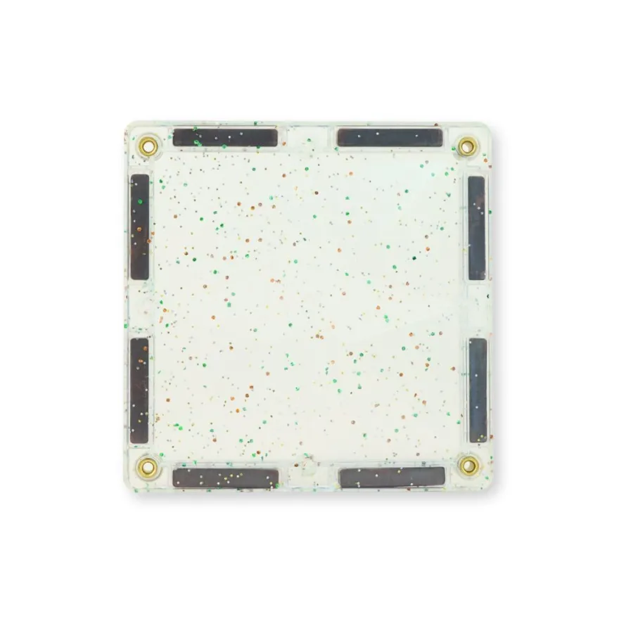 Cleverclixx | Glitter, transparent/rosa, 16 st