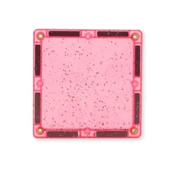 Cleverclixx | Glitter, transparent/rosa, 16 st