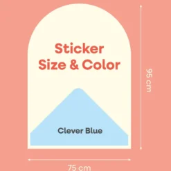 Cleverclixx | Magnetfolie 95 x 75 cm, Clever Blue