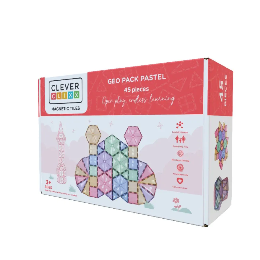 Cleverclixx | Pastel Geo, 45 st.