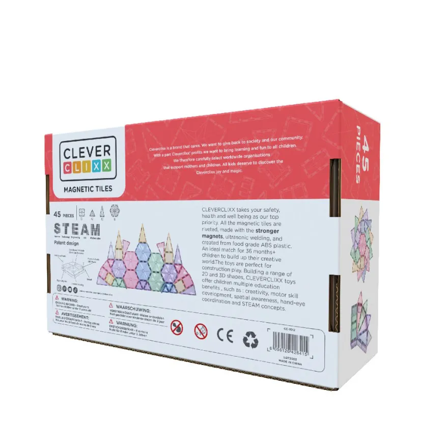 Cleverclixx | Pastel Geo, 45 st.