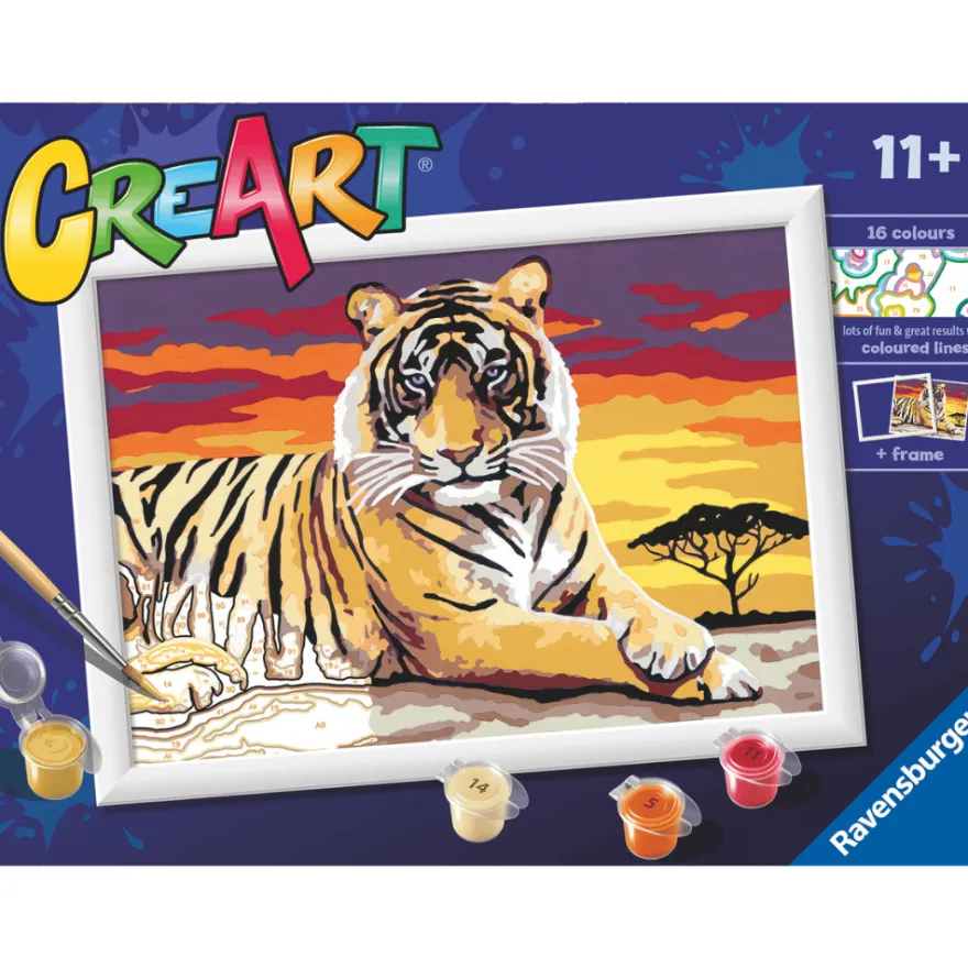 CreArt Paint by Numbers – Tiger
