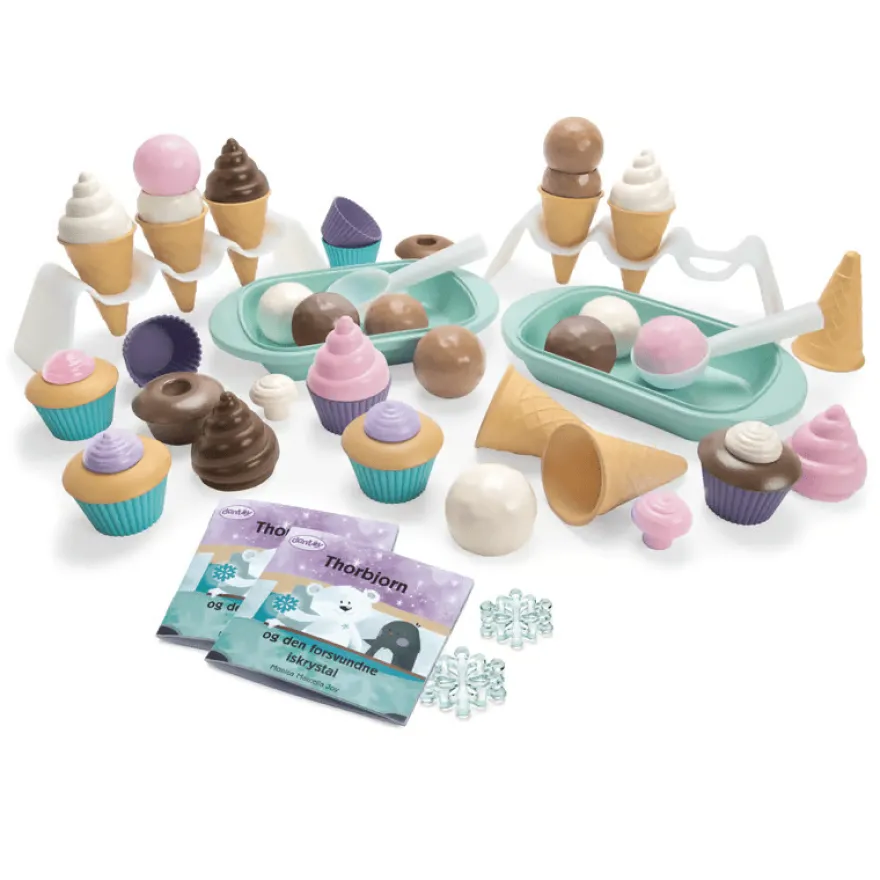 Cupcake- & glass-set med 56 delar