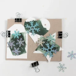 Cyanotypi (ljustryck) – Julklappsetiketter, 36 st.