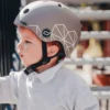 Cykelhjälm för bebis, 45-51 cm - Brown lines