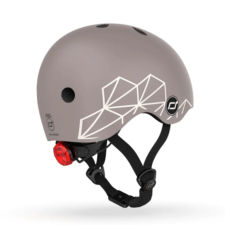 Cykelhjälm för bebis, 45-51 cm - Brown lines