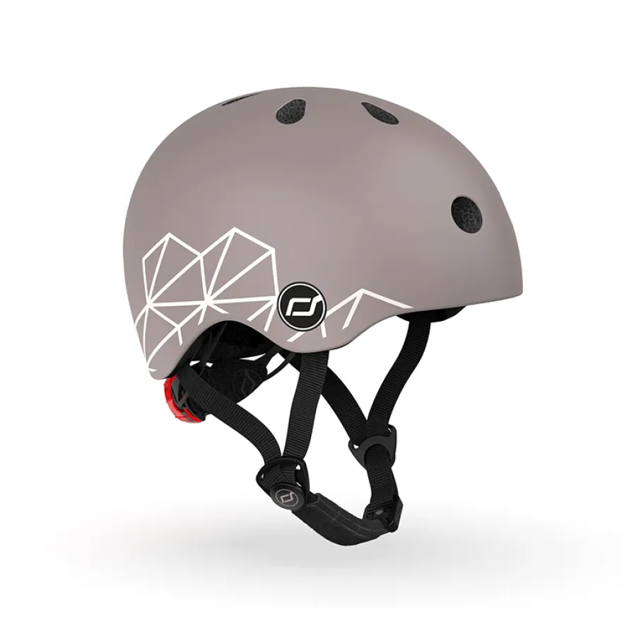 Cykelhjälm för bebis, 45-51 cm - Brown lines