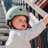 Cykelhjälm för bebis, 45-51 cm - Green lines