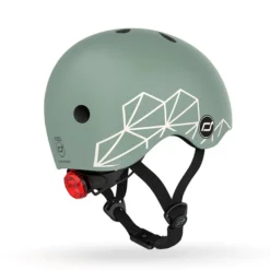 Cykelhjälm för bebis, 45-51 cm - Green lines