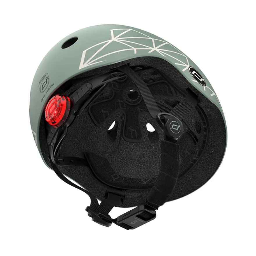 Cykelhjälm för bebis, 45-51 cm - Green lines