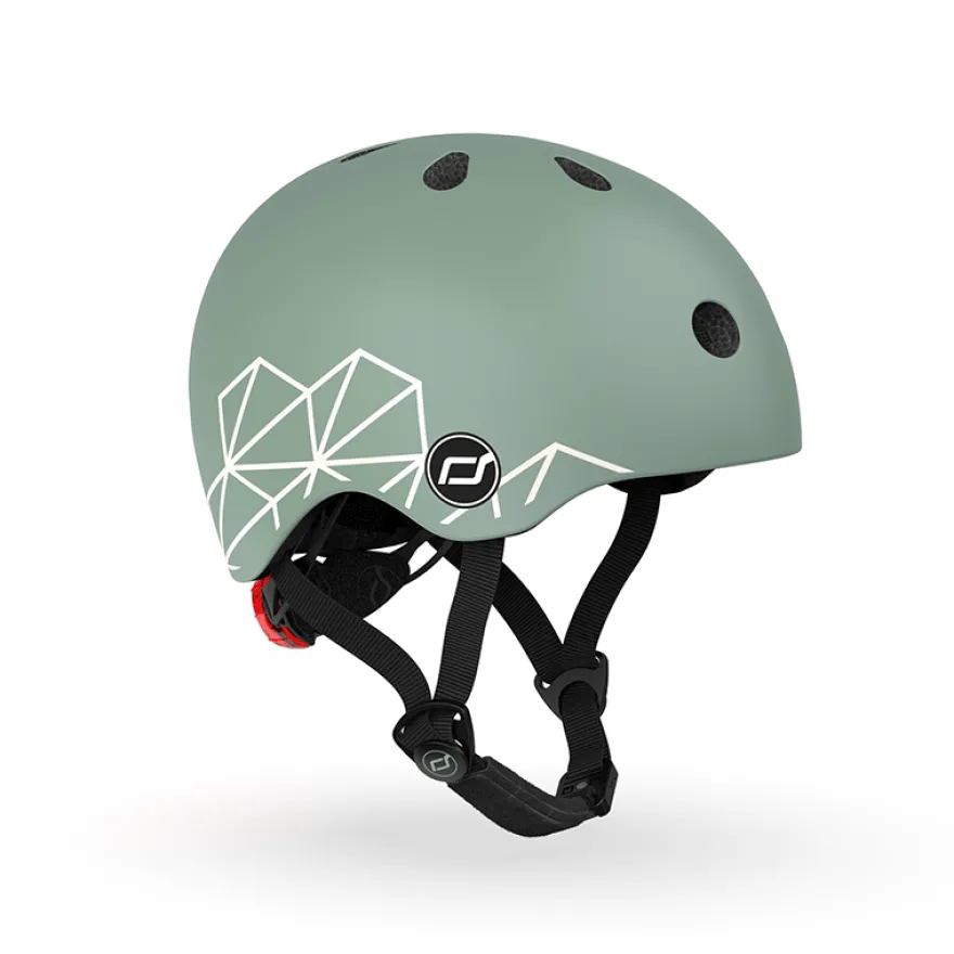 Cykelhjälm för bebis, 45-51 cm - Green lines