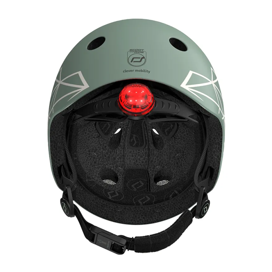 Cykelhjälm för bebis, 45-51 cm - Green lines