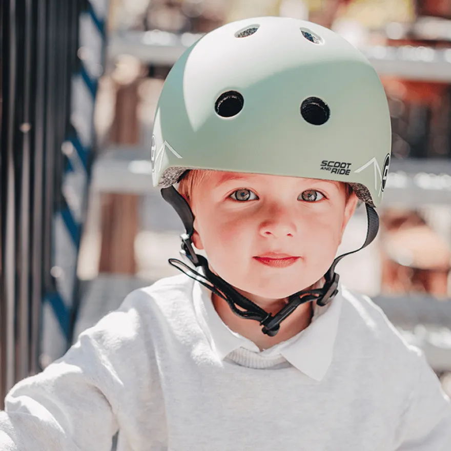 Cykelhjälm för bebis, 45-51 cm - Green lines