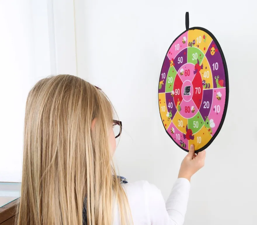 Dartspel med kardborre - Dubbelsidigt