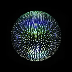 3D-glaslampa med LED-ljus