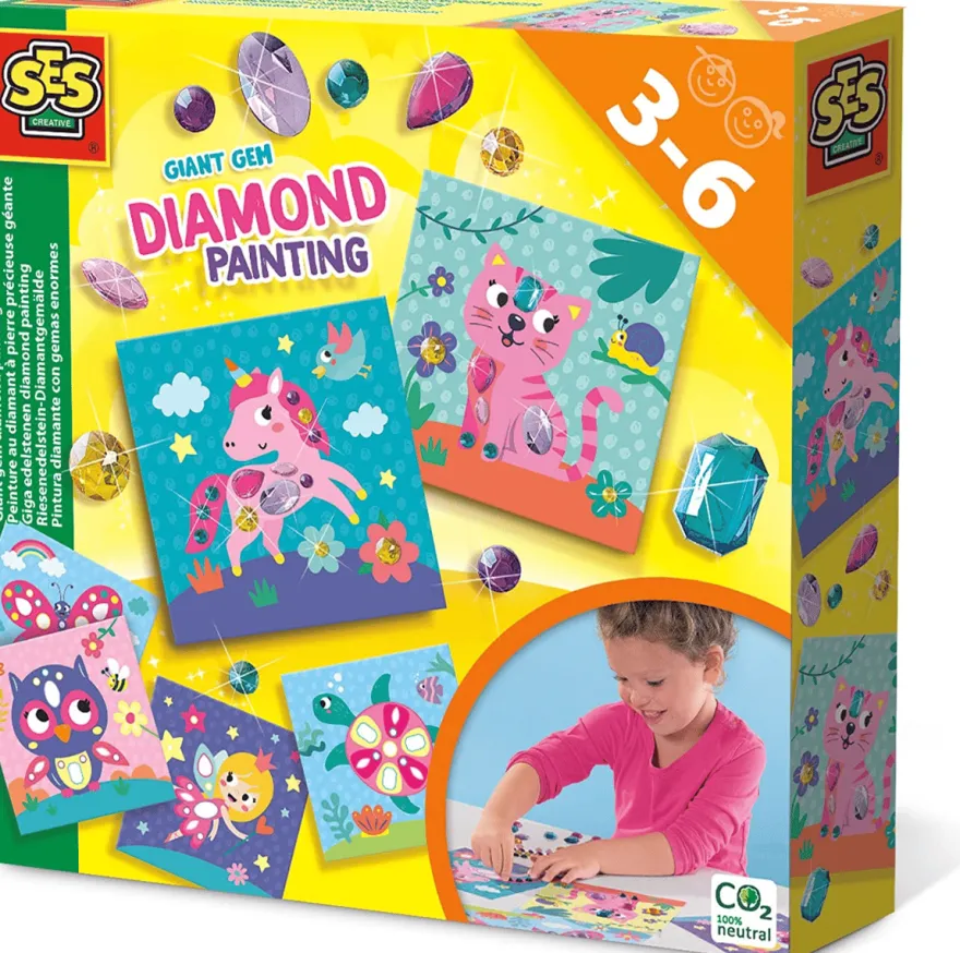 Diamantmosaik för små fingrar