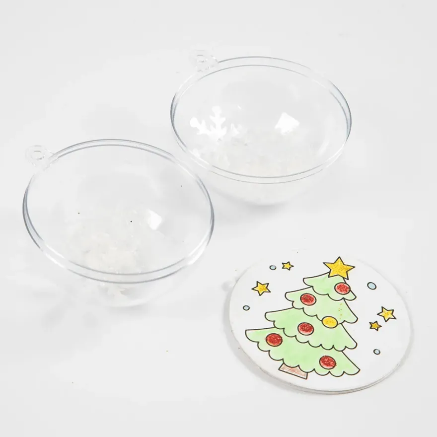 DIY-julkulor med julmotiv, 3 st.